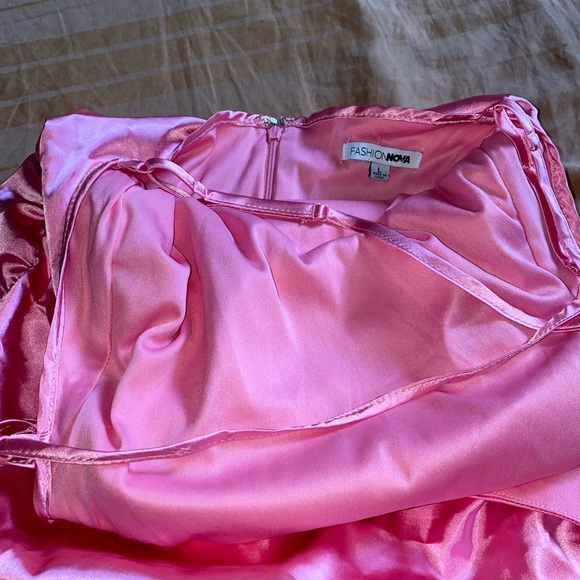 Pink Satin Dress - Picture 13 of 13